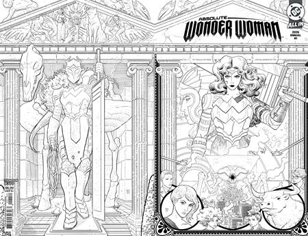ABSOLUTE WONDER WOMAN ANNUAL 2026 #1 (ONE SHOT) Second Printing Cvr B Hayden Sherman B&W Wraparound Card Stock Var 04/15/2026