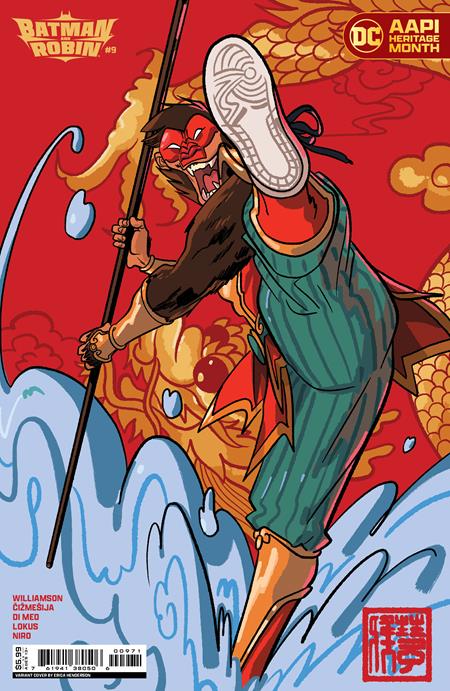 BATMAN AND ROBIN #9 CVR D ERICA HENDERSON MONKEY PRINCE AAPI MONTH CARD STOCK VAR 05/14/2024