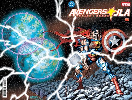 AVENGERS JLA #4 FACSIMILE EDITION CVR A GEORGE PEREZ WRAPAROUND 08/26/2026