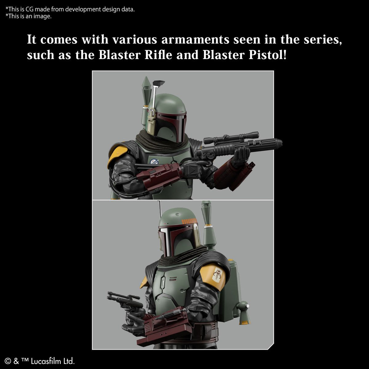 Star Wars: The Mandalorian Boba Fett 1:12 Scale Model Kit
