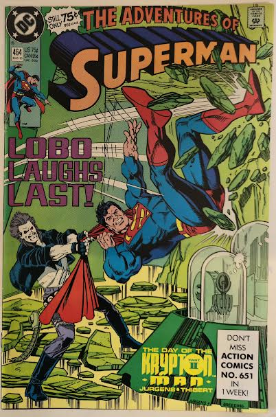 Adventures of Superman #464 1990 NM Vintage Comic