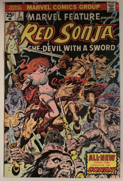 Red Sonja #2 1975 VF Vintage Comic
