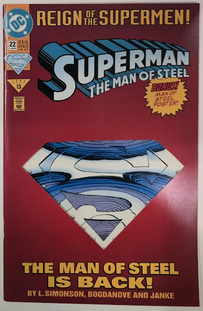 Superman: The Man of Steel #22 1993 NM Vintage Comic