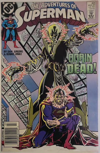 Adventures of Superman #452 1989 VF Vintage Comic