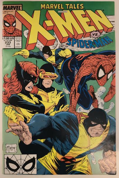 Marvel Tales #233 X-Men VS Spider-Man 1989 NM Vintage Comic