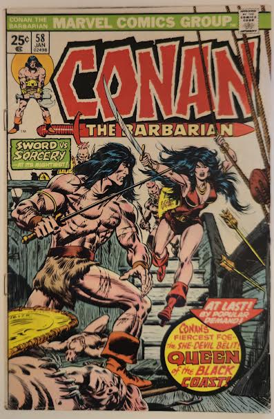 Conan the Barbarian #58 1976 FN-VF Vintage Comic