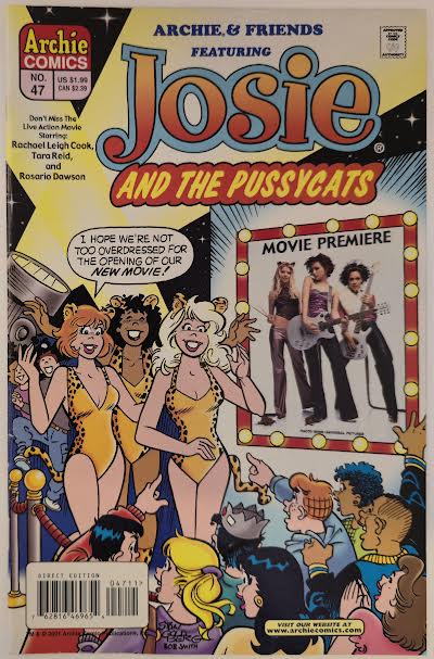 Archie and Friends #47 Josie and the Pussycats Movie Cover 2001 NM Vintage Comic