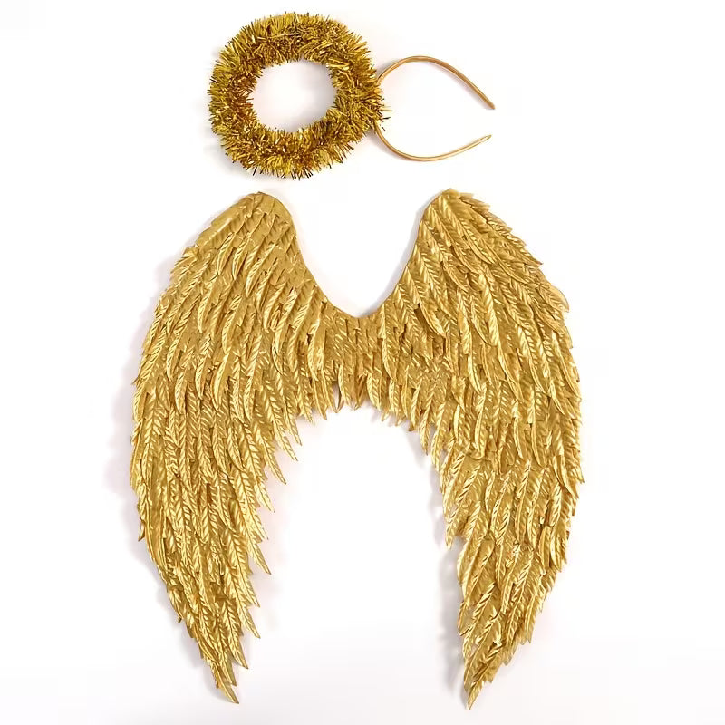 Angel Wings and Halo Set (gold)