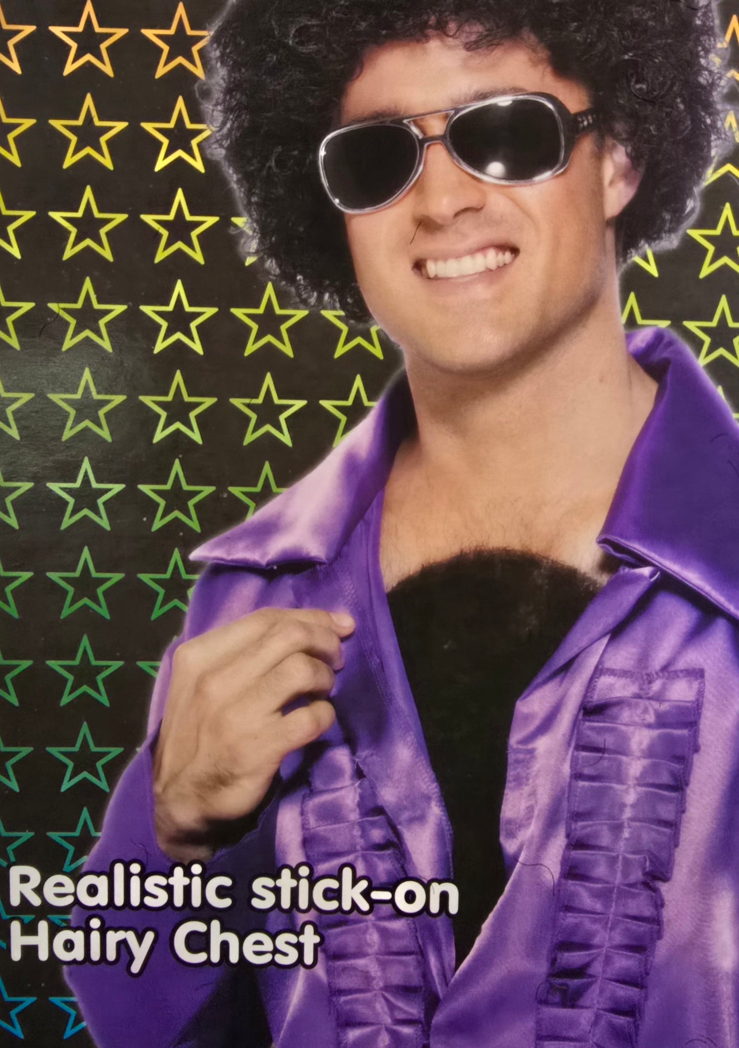 Realistic Stick on Hairy Chest