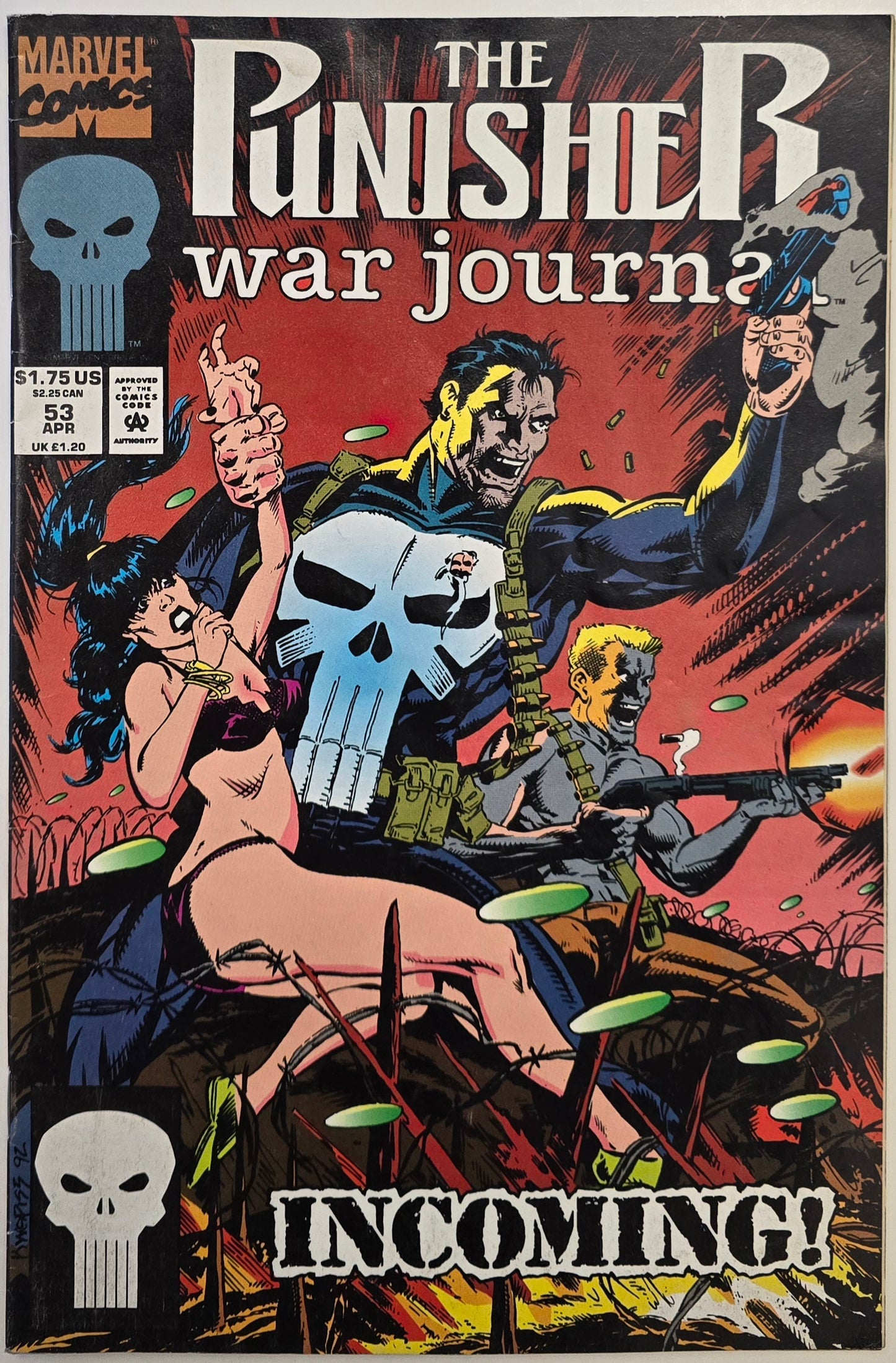 The Punisher: War Journal # 53 Vintage Comic VG 1993