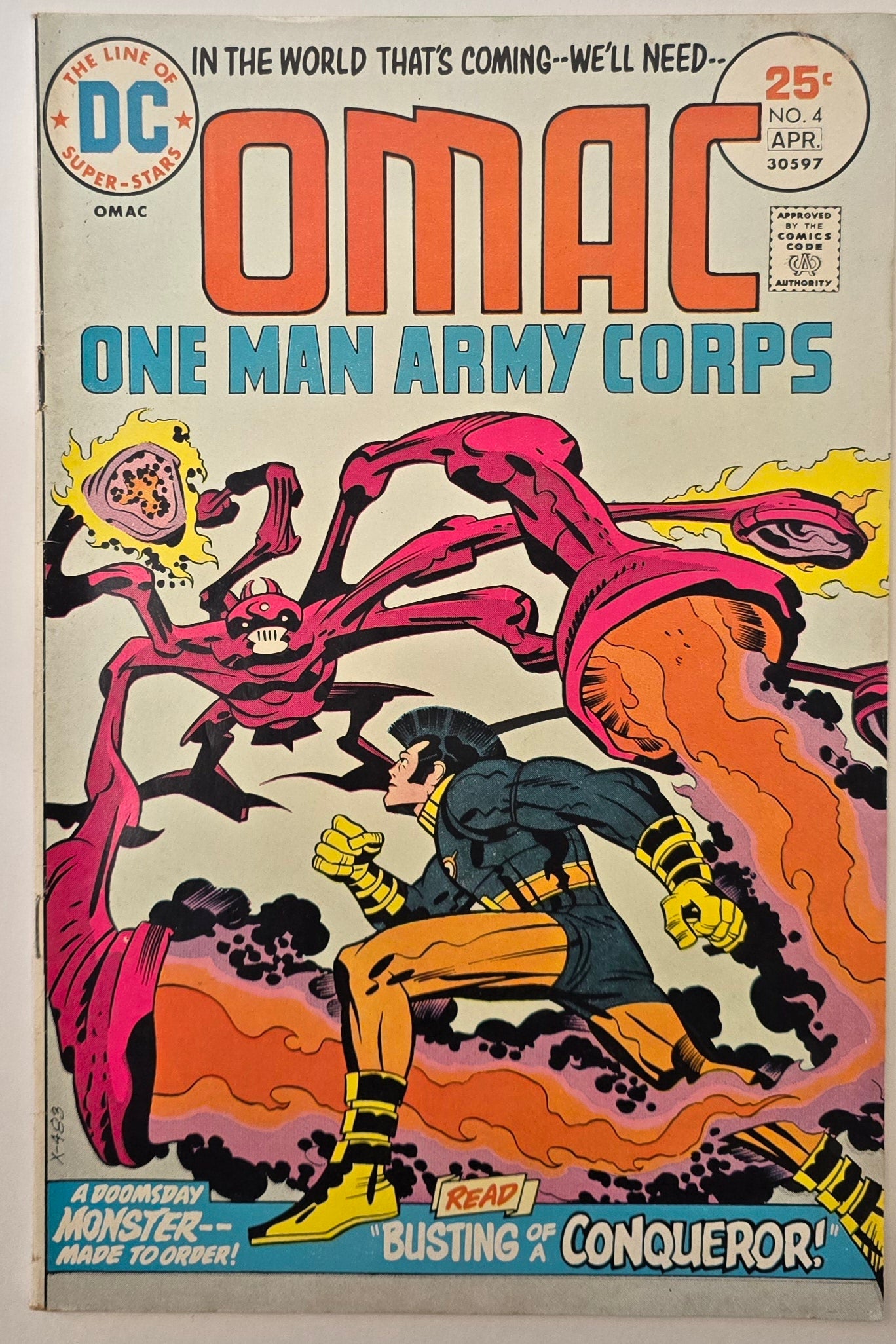 Omac #4 1975 VG-VF Vintage Comic