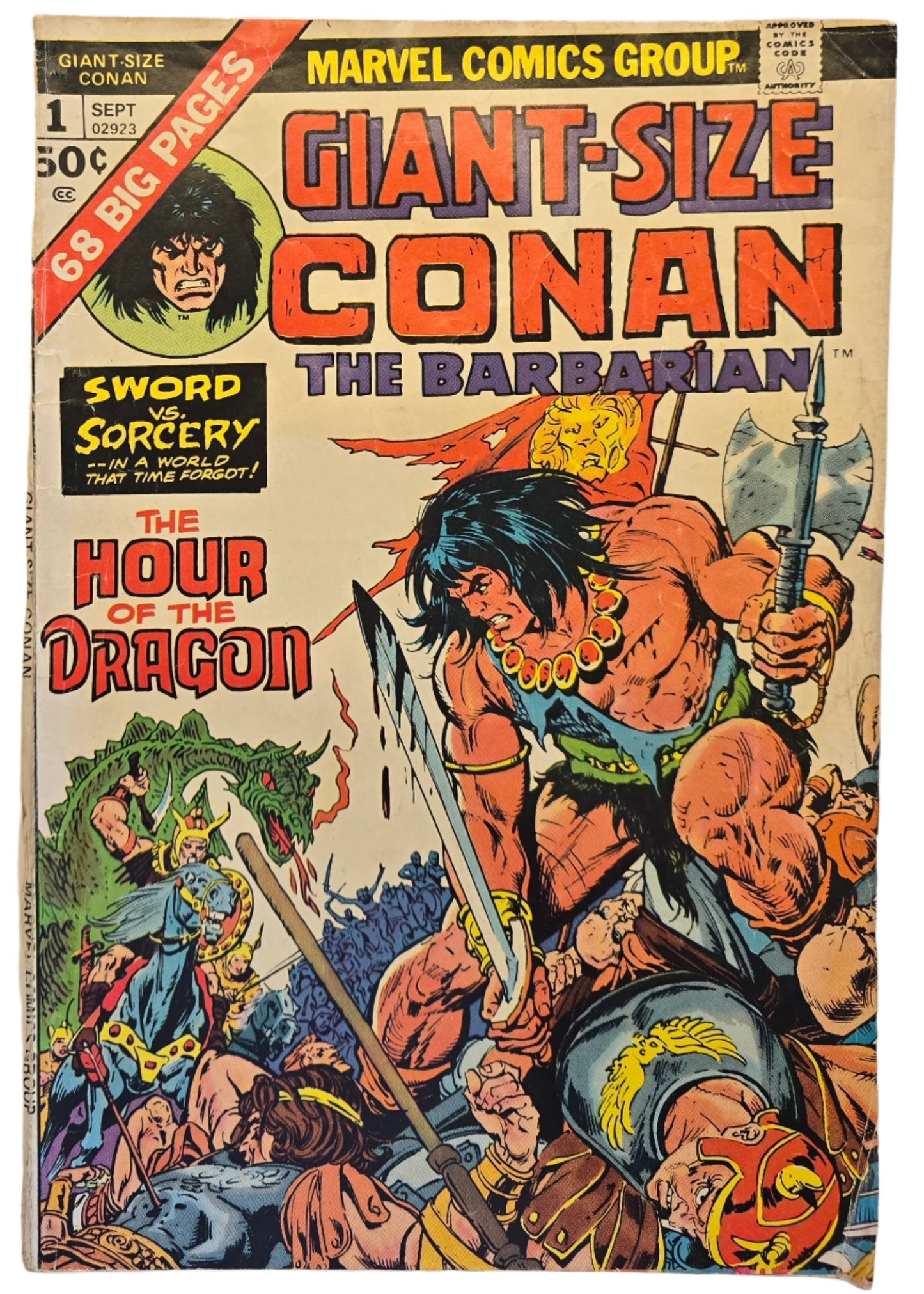 Giant-Size Conan the Barbarian #1 & 2 1974 Vintage Comic Double Feature