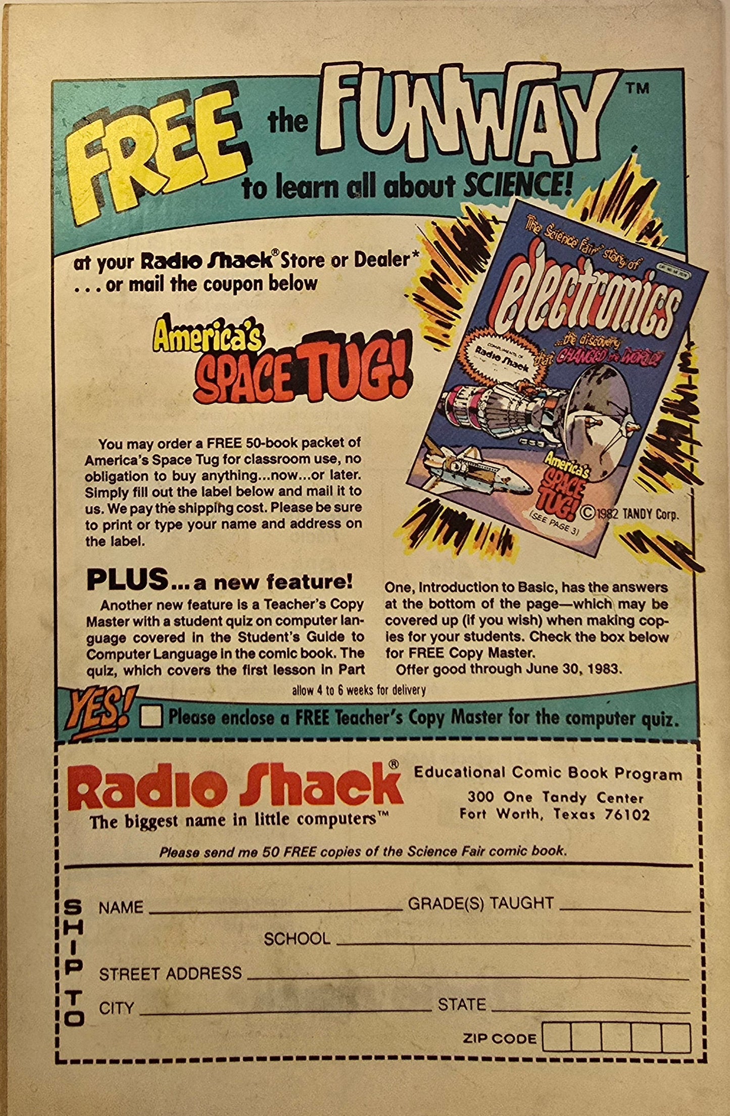 Superman and Wonder Woman The Computer Masters of Metropolis 1982 Radioshack Promotional Vintage Comic Fair