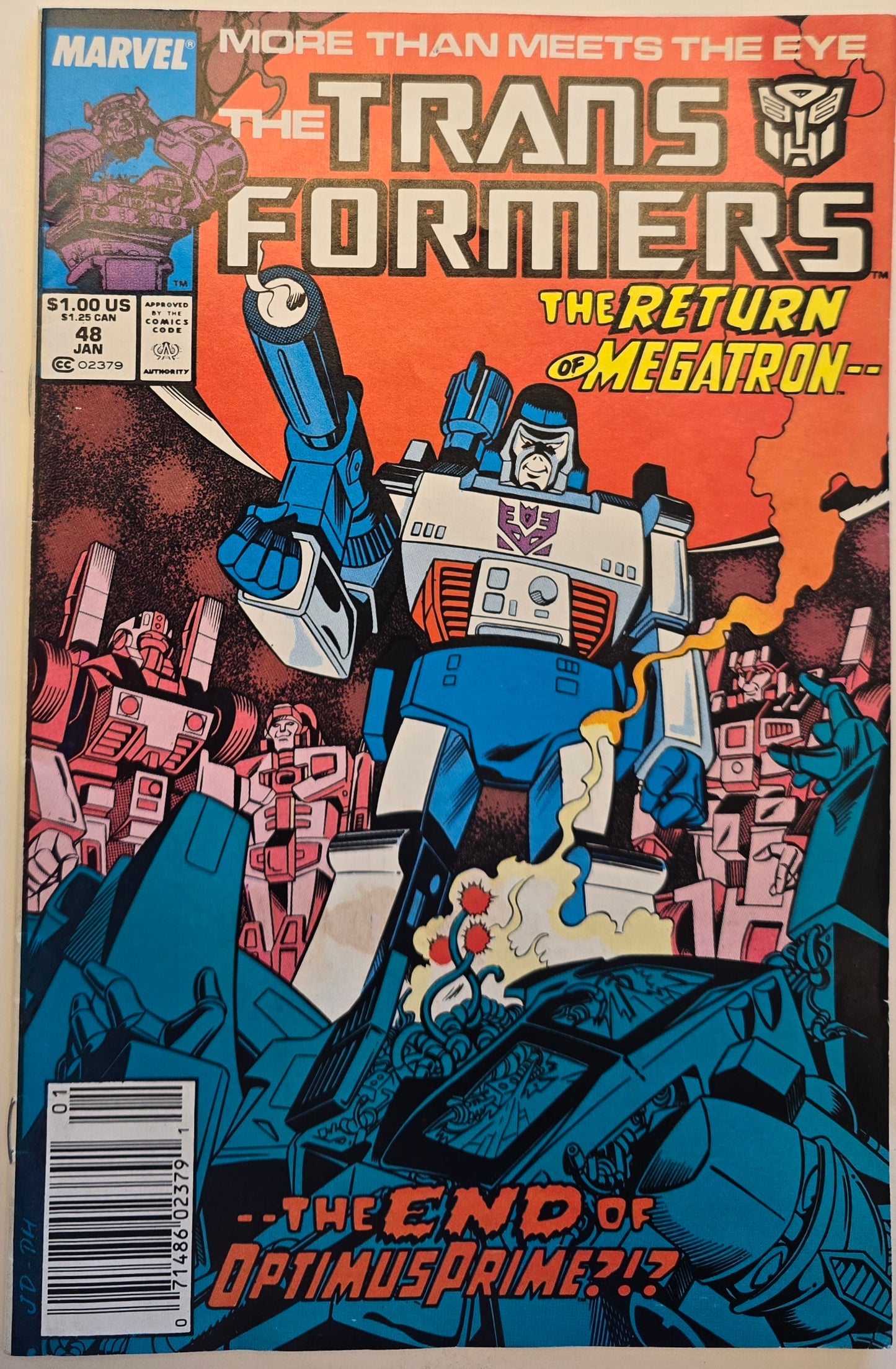 Transformers #48 1988 GD-VG Vintage Comic