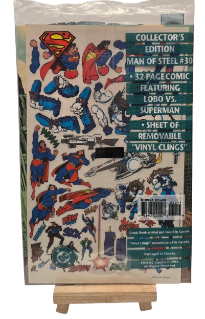 Superman: The Man of Steel #30 Pick Yer Own Fight! Wraparound Cover 1994 Vintage Comic VF-NM