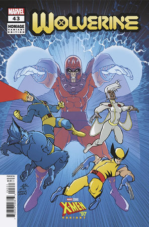 WOLVERINE 43 OLIVIER VATINE X-MEN 97 HOMAGE VARIANT 2/14/24