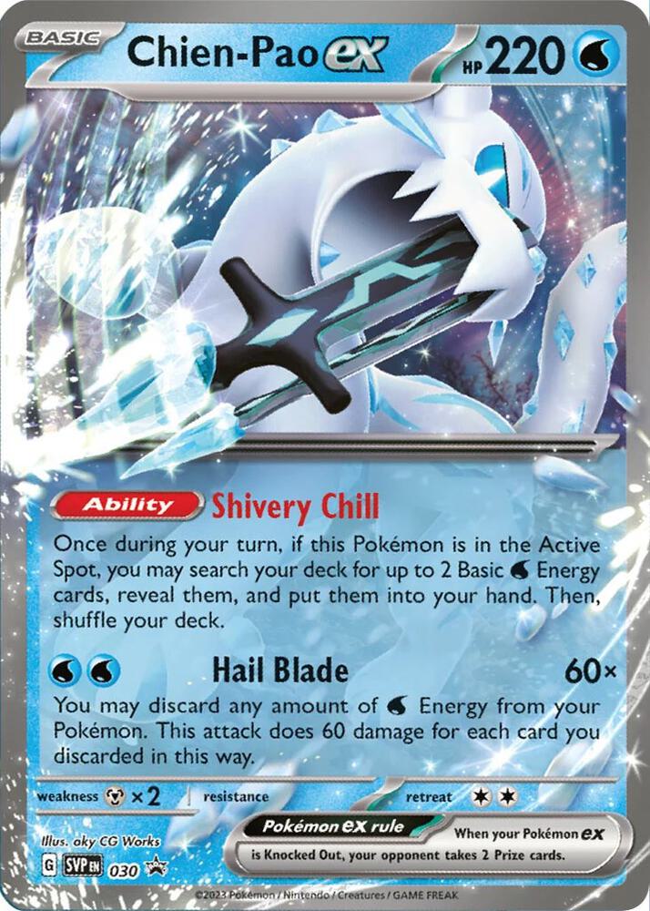 Chien-Pao ex - 030 - SV: Scarlet & Violet Promo Cards (SVP) - Holo
