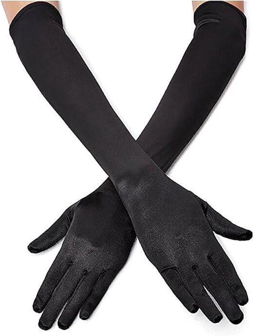 Black Opera Gloves