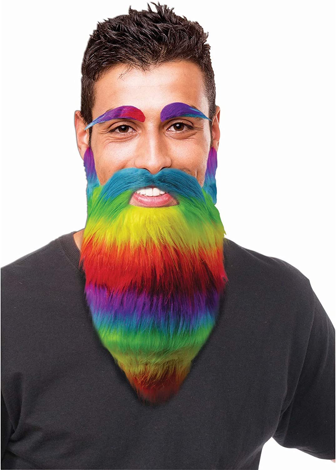 Rainbow Eyebrows and Beard