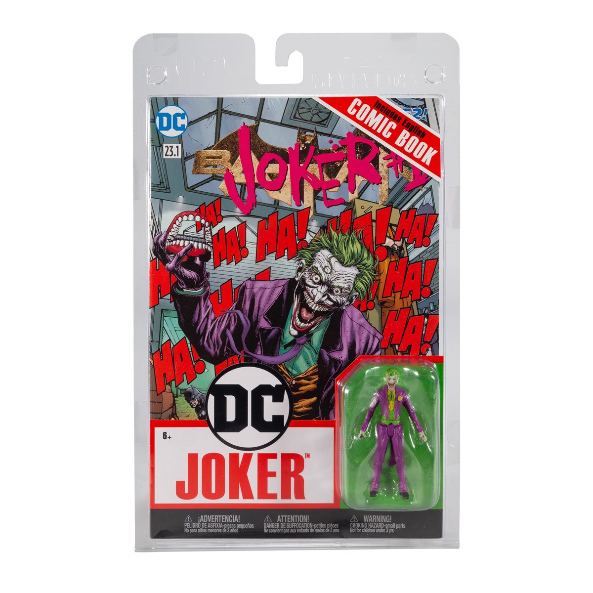 The Joker Page Punchers 3-Inch Scale Action Figure with Joker #1 Comic Book