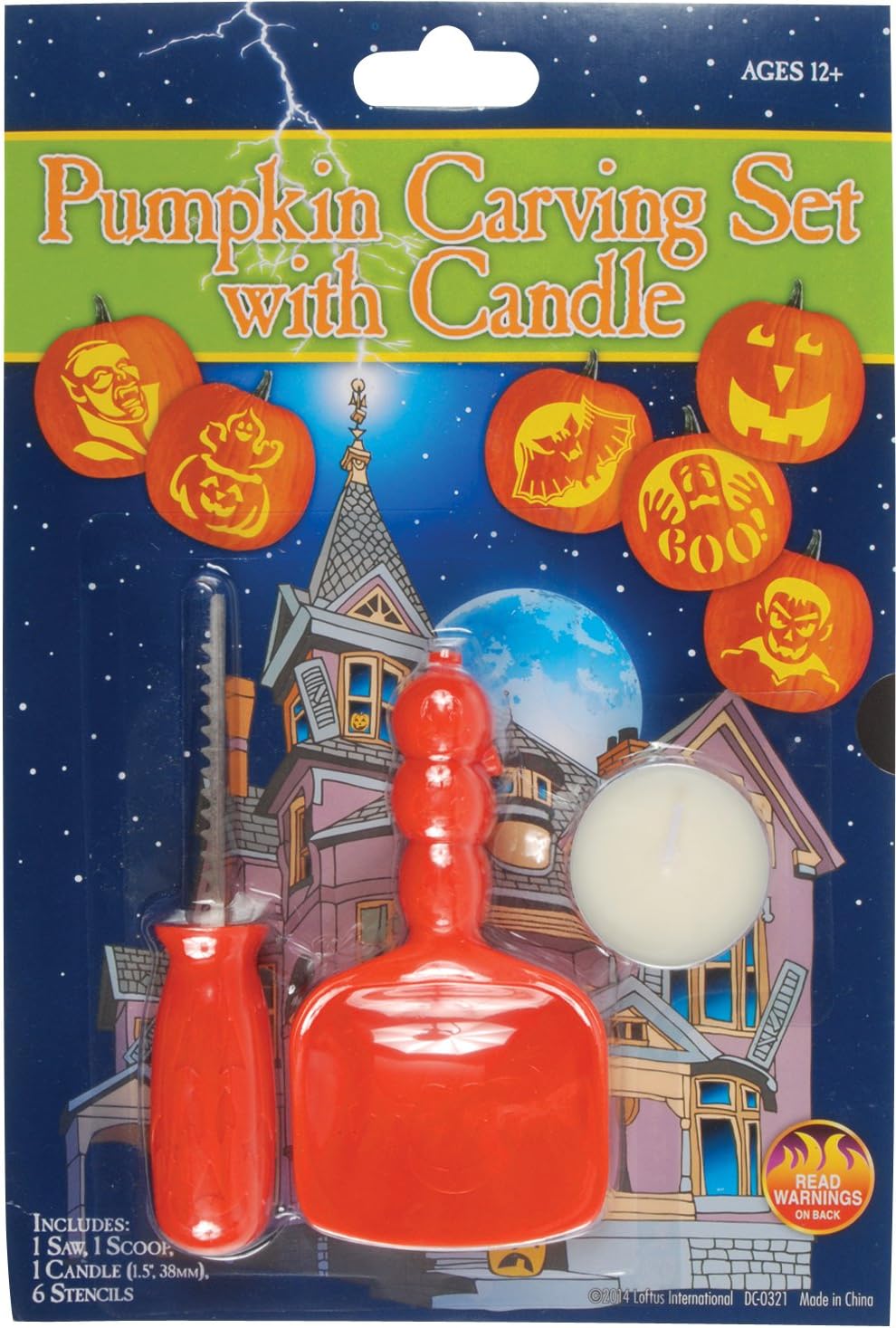 Pumpkin Carving Set with Candle