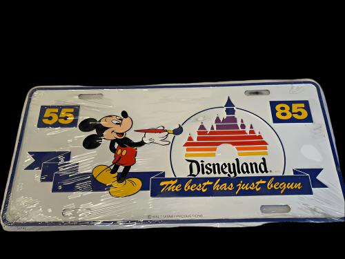 1985 DISNEYLAND 30th Anniversary License Plate