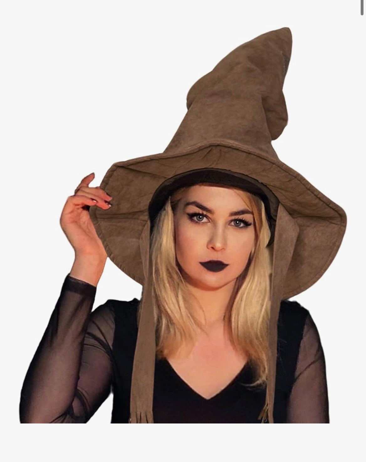 Deluxe Brown Witch & Wizard Costume Hat