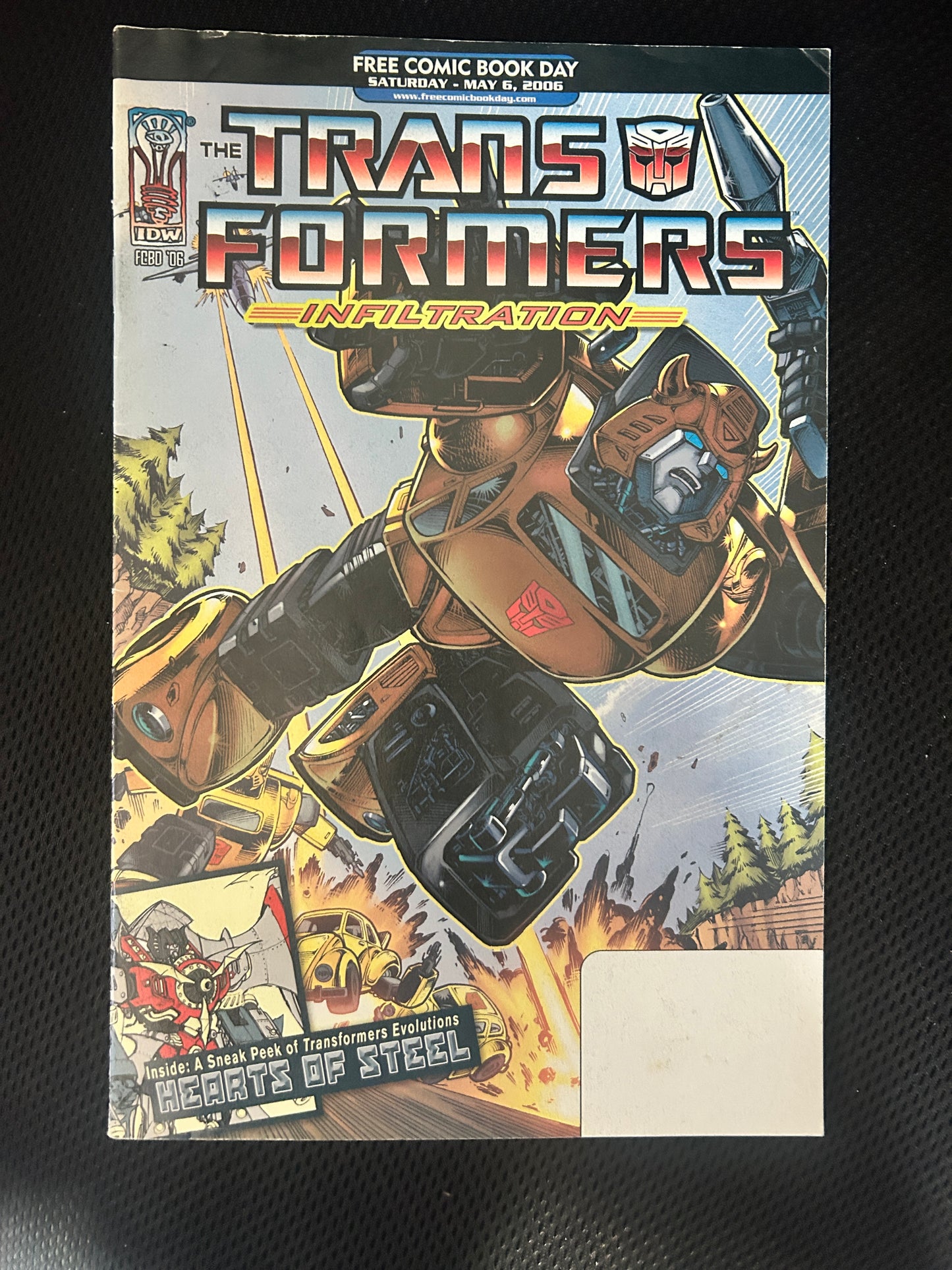 Transformers Infiltration, Free Comic Book Day, May 8, 2006