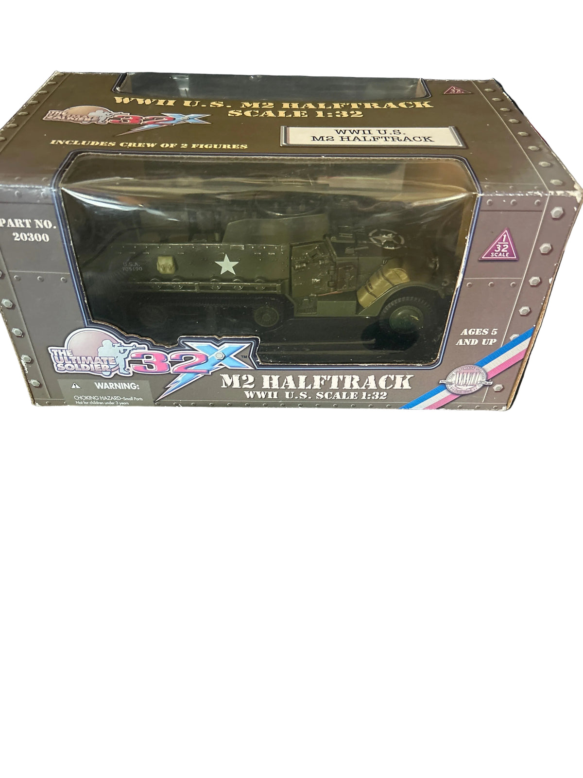 The Ultimate Soldier 32X M2 Halftrack military vehicle model by 21st Century Toys in 1:32 scale