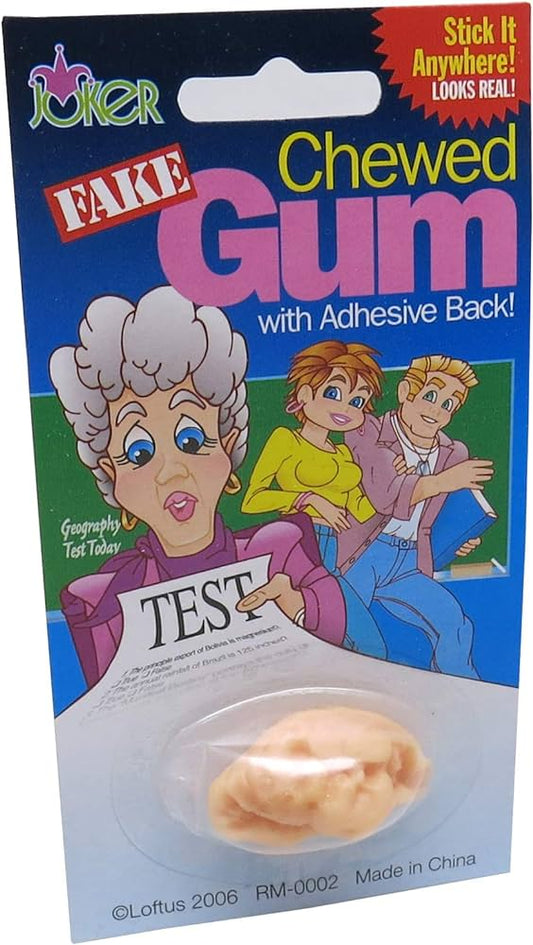 Chicle masticado falso