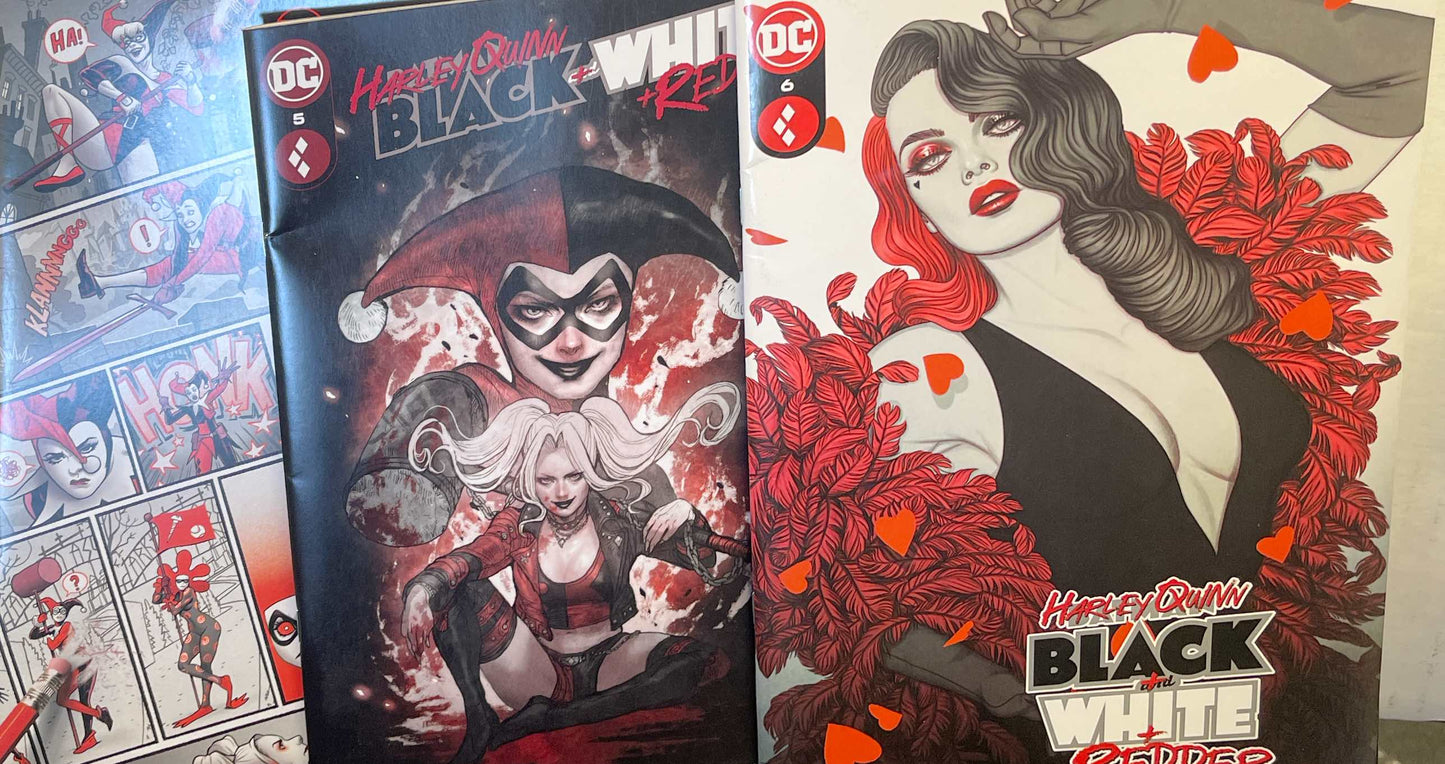 HARLEY QUINN BLACK WHITE REDDER #4 - #6 COLLECTIONS
