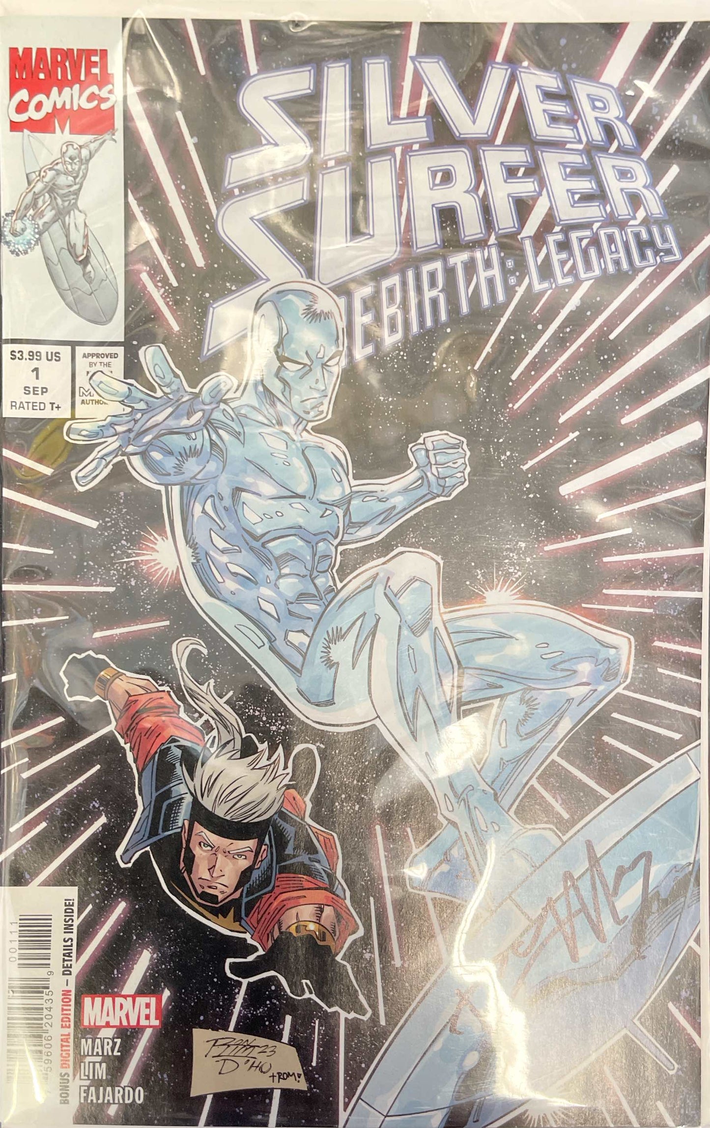 Silver Surfer Rebirth Legacy #1 - 2023 SIGNED BY WRITER