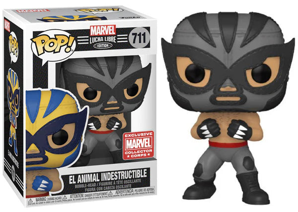 Funko Pop! Marvel Collector Corps Exclusive Lucha Libre Edition - El Animal Indestructible Vinyl Bobble-Head #711