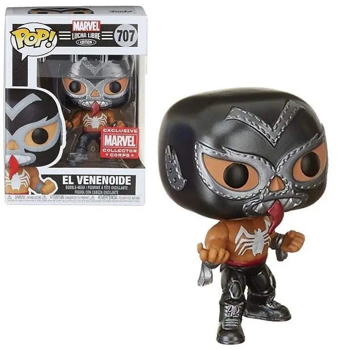 Funko Pop! Marvel Collector Corps Exclusive Lucha Libre Edition - El Venenoide Vinyl Bobble-Head #707