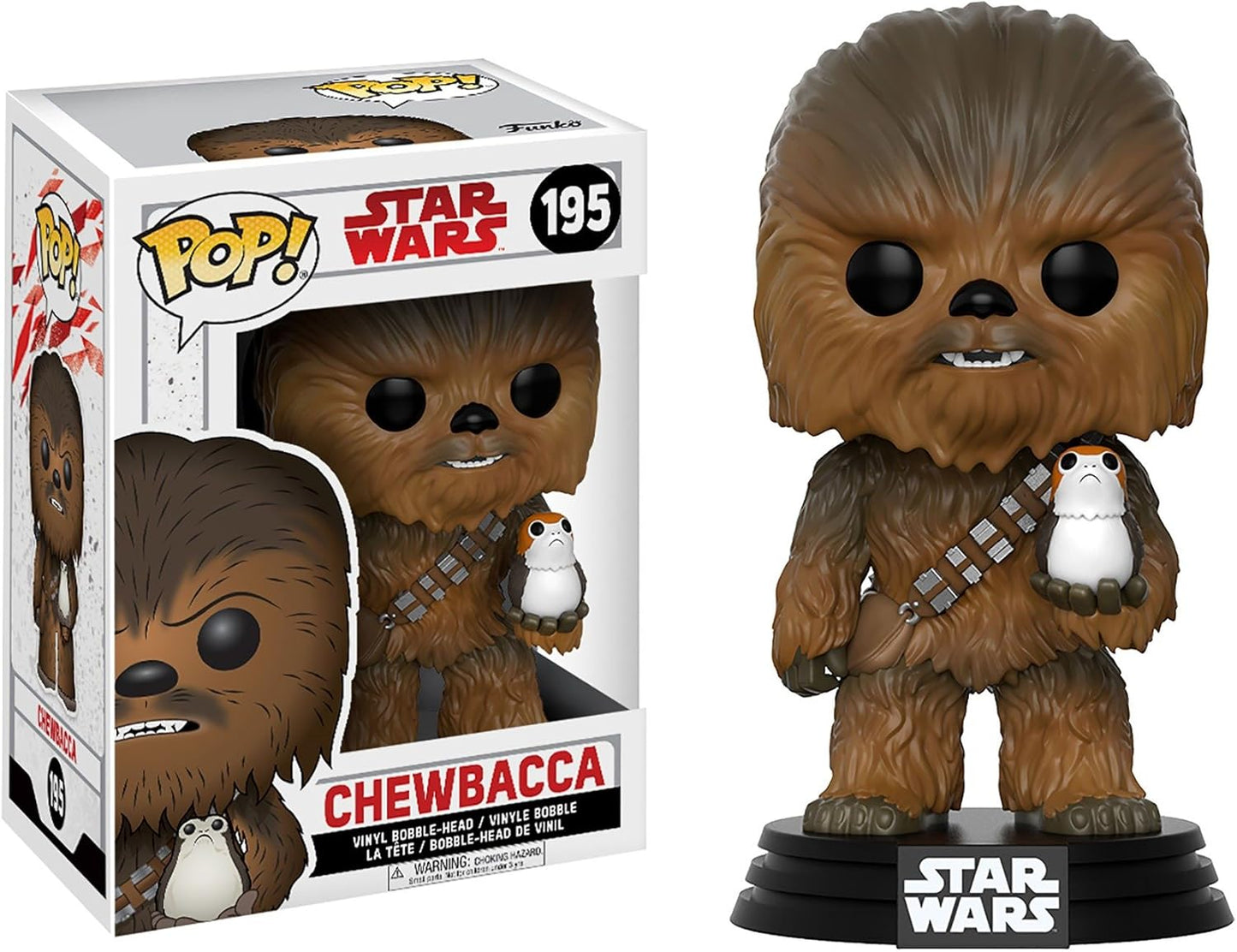 Funko Pop! Star Wars: The Last Jedi Chewbacca Vinyl Bobble-head #195