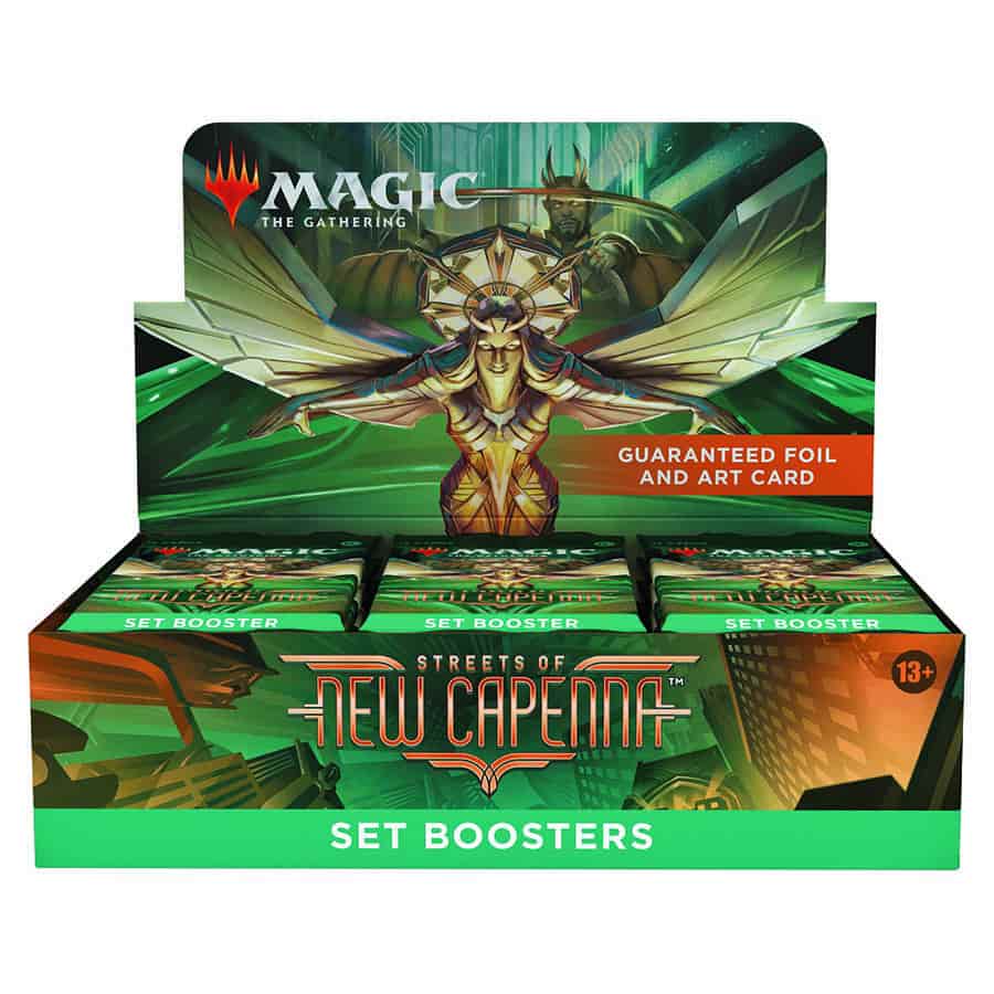 magic the gathering streets of new capenna set booster box MAGIC THE GATHERING: STREETS OF NEW CAPENNA SET BOOSTER PACK