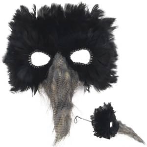 PLAGUE FEATHER MASQUERADE MASK