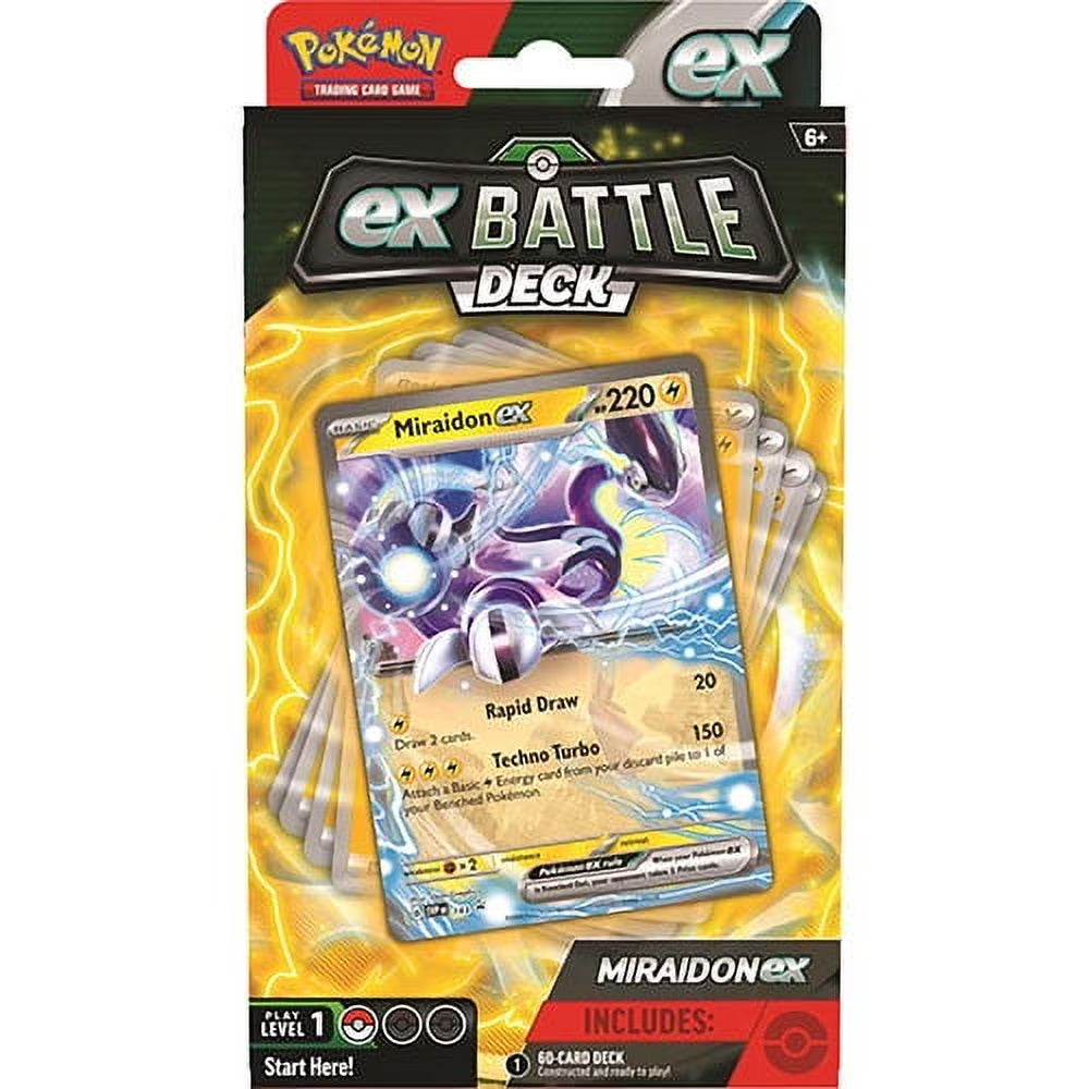 Pokemon Trading Cards - EX Battle Decks - MIRAIDON EX (60-Card Deck & More)