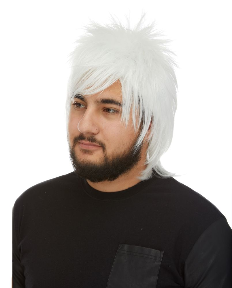 Peluca británica Rockstar - blanca