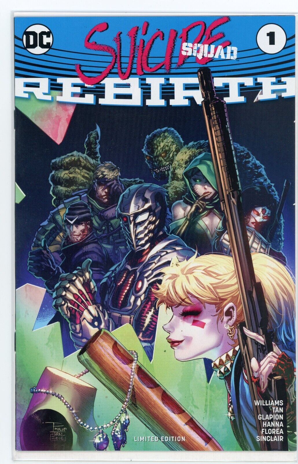 DC Suicide Squad Rebirth #1 Geek Fuel Exklusive Covervariante Dynamic Forces COA