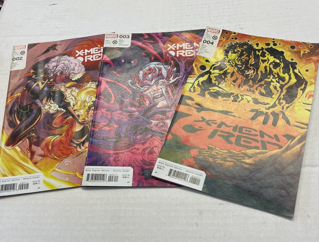 X-MEN RED #s 2 through #4 COLLECTIONS