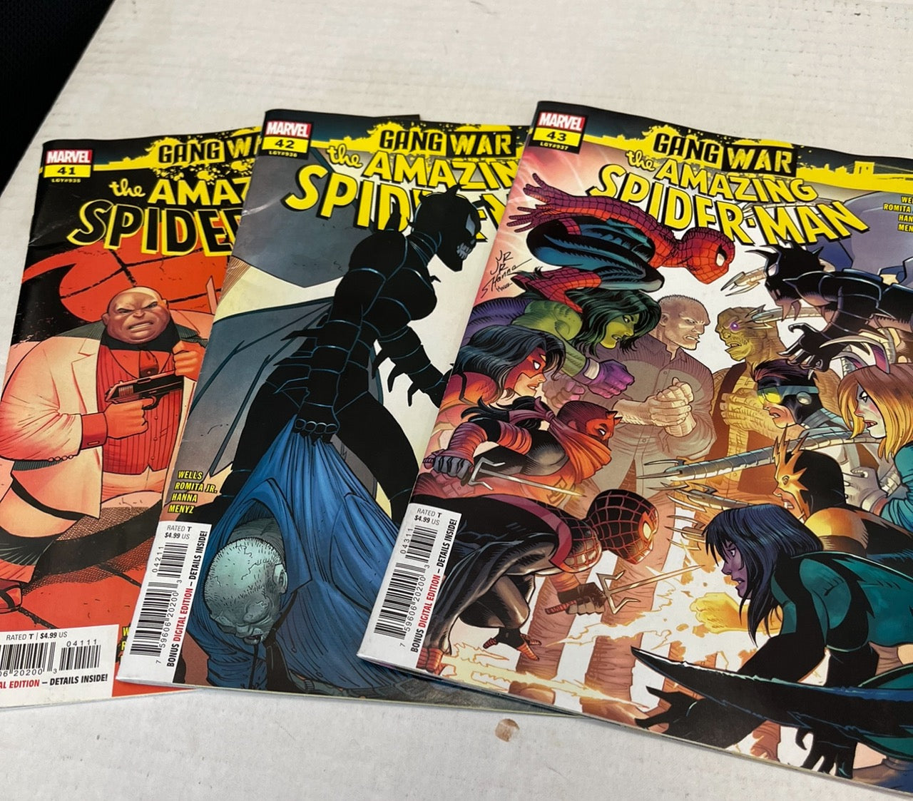 THE AMAZING SPIDER-MAN #41, #42, #43 GANG WAR COLLECTION