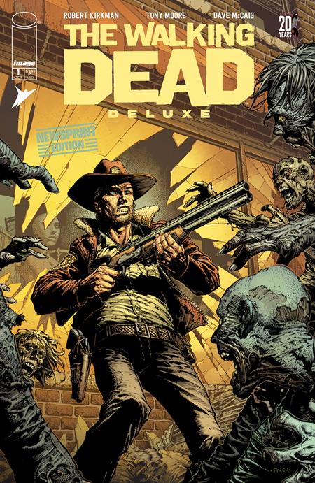 10/04/23 WALKING DEAD DELUXE #1 NEWSPRINT EDITION (ONE SHOT) DAVID FINCH AND DAVE MCCAIG (MR)