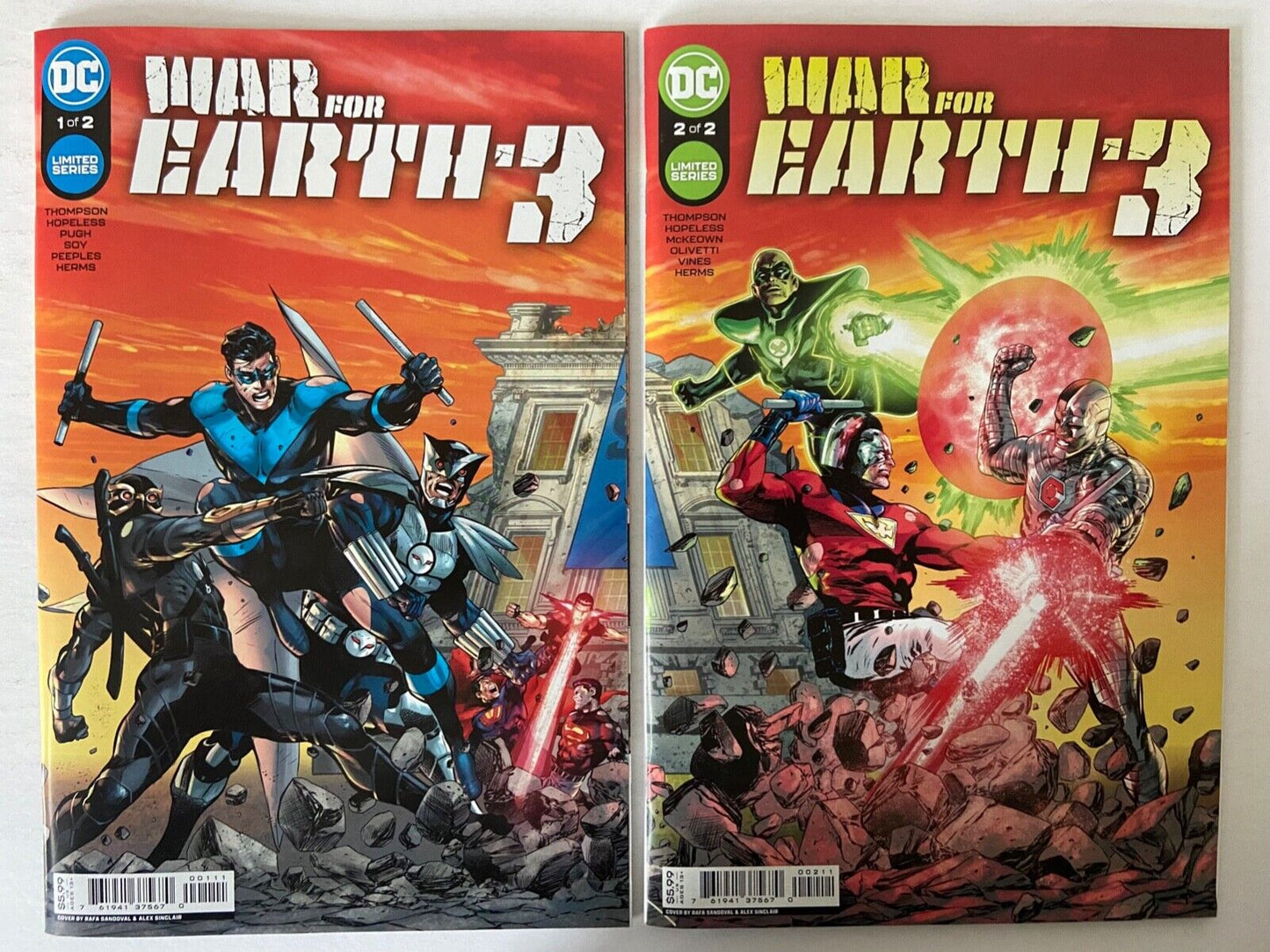 Guerra por la Tierra-3 #1 y #2 de 2