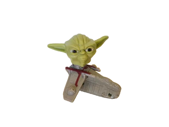 Star Wars: The Clone Wars 2008 McDonald's Happy Meal Yoda with Republic Gunship Bobblehead
