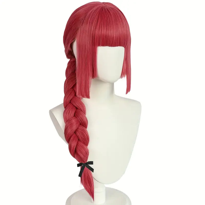 Anime Long Pink Braided Wig