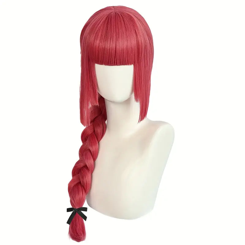 Anime Long Pink Braided Wig