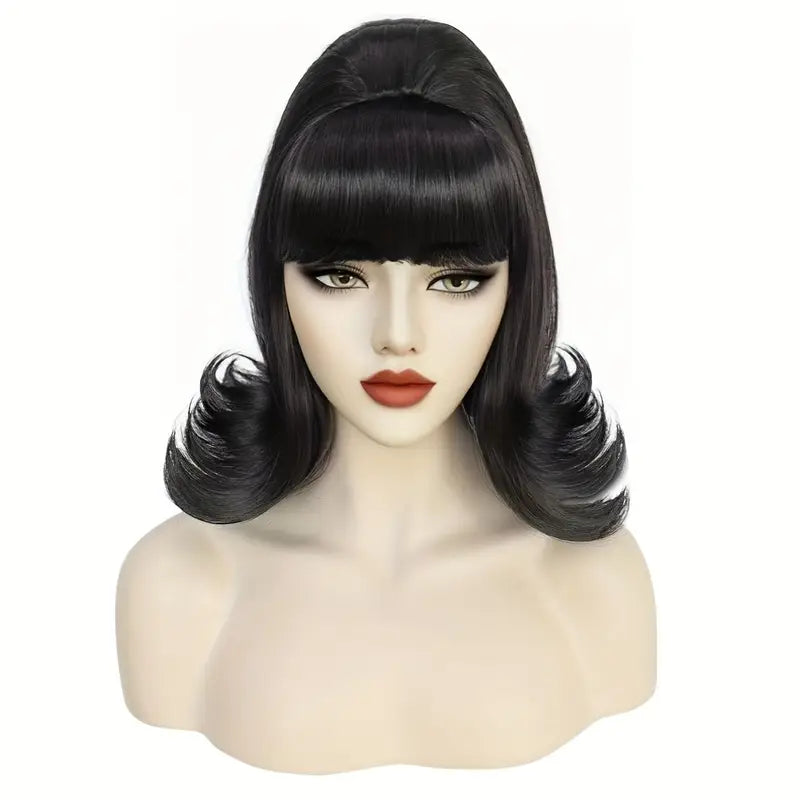 Beehive Wig Flip Black