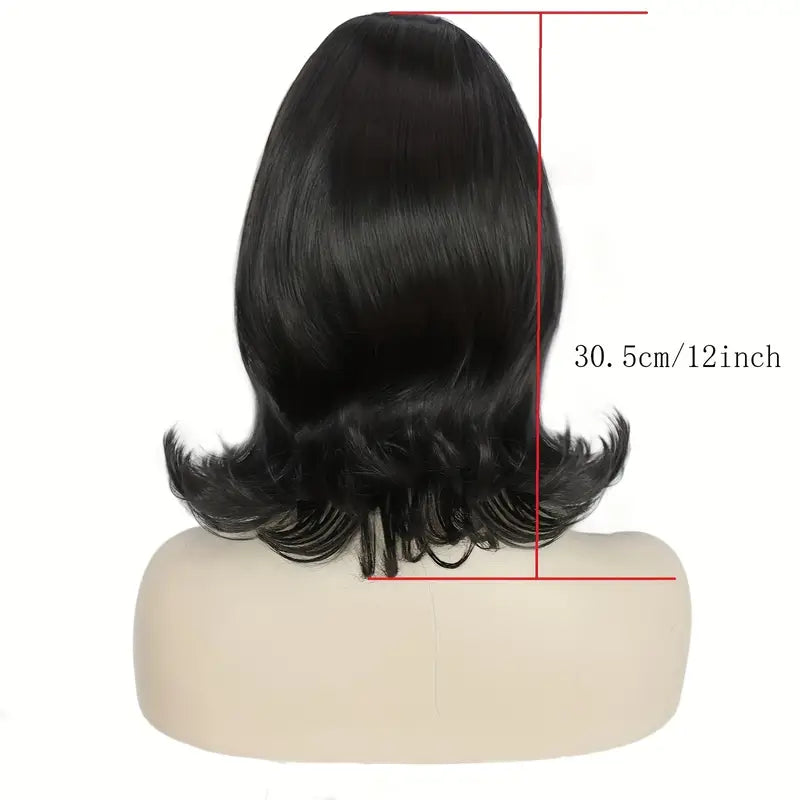 Beehive Wig Flip Black