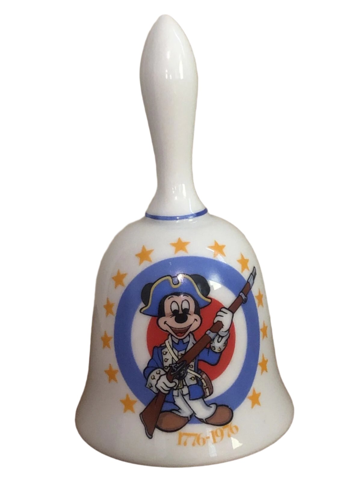 Walt Disney Schmid Bros Mickey Mouse Bicentennial 1776 1976 Bell